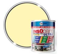 Thermilate InsOpaint Ultra Insulation Paint 1L Light Yellow Matte - Long Lasting Energy Saving Acrylic Emulsion for Walls & Ceilings - Anti-Condensation & Mould Resistant Protection