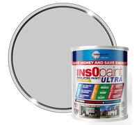 Thermilate InsOpaint Ultra Insulation Paint 1L Manhattan Grey Matte - Long Lasting Energy Saving Acrylic Emulsion for Walls & Ceilings - Anti-Condensation & Mould Resistant Protection