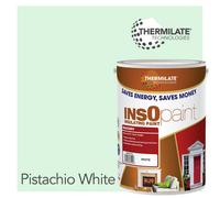 Thermilate Technologies Insopaint Exterior Masonry Paint - Heat Reflecting, Insulating & Weatherproof Exterior Wall Protection - Pistachio White - 5L