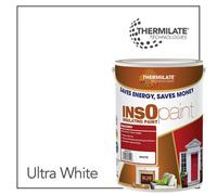 Thermilate Technologies Insopaint Exterior Masonry Paint - Heat Reflecting, Insulating & Weatherproof Exterior Wall Protection - Ultra White - 5L