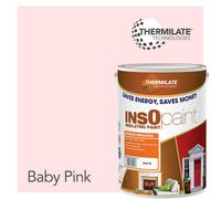 Thermilate Technologies Insopaint Interior Emulsion Paint - Anti Mould, Insulating & Snergy Saving For Interior Walls & Ceilings - Baby Pink