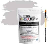 Thermilate Ultra & Pro - Sample Colour Tester Pouch 25ml with Brush - Multi-Surface Paint For Interior Walls, Outdoor Garden & Exterior Walls, High Durability Multi-Feature Manhattan Grey