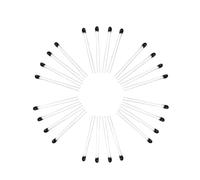 Thermistor,10pcs NTC MF52AT Thermal Resistor 5% 1K 2K 2. 3.3K 4.7K 5K 6.8K 10K 20K 50K 100k 500K MF52A 3950K Black Head(B3950 4.7k)