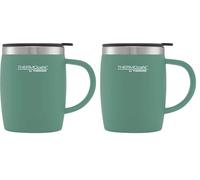 Thermo Cafe Desk Mug, Plastic, Duck Egg, 1 Count (Pack of 2)