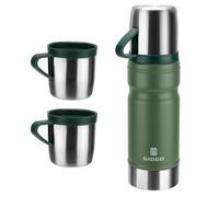 Thermo Cup 680ml/23oz Vacuum Insulated Flask for Hot and Cold Drinks, Coffee Stainless Steel Flask Bottle for Adult, Gym, Outdoor (Green, Set)