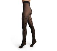Thermo Fantasy Warm Sheer Tights black polka dots