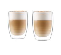 Thermo Glasses Coffee Drinks Glassware Handmade Glass Double Walled 350 ml Set