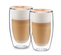 Thermo Glasses Coffee Drinks Glassware Handmade Glass Double Walled 450 ml Set