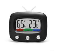 Thermo-Hygrometer with Colour Display -20 to 60 Degrees (Black)