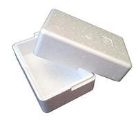 THERMO INSULATION POLYSTYRENE BOXES 155 x 100 x (45+45) mm, WALL THICKNESS: 15mm FOR FOOD FISH REPTILES WORMS MEDICATION PERISHABLE GIFT GOODS ITEMS COOL OR WARM TEMPERATURE PACKAGING (1)