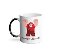 Thermo-Reactive Mug Magic Mug - I'm Gonna Wreck It! Ralph 8 Bit Arcade Retro Gaming Video Game Character - 325ml