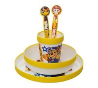 Thermobaby Paw Patrol Complete Meal Set - Non-Slip Crockery Microwave Safe - Includes Bowl, Plate, Mug, Cutlery - Perfect for Kids - Ages 10 Months and Up