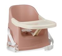 THERMOBABY - YOUPLA Chair Booster Seat - from 6 Months to 3 Years - Removable Shelf - Lightweight - Compact - Pink Câlin - Made in France