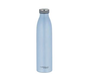 THERMOcafé by THERMOS TC Bottle Pastel Blue Matt 0.75 L, Stainless Steel Vacuum Flask, Carbonated Proof, 12 Hours Hot 24 Hours Cold, Leak-Proof, for School, On the Go & Office, Pastel Water Mat