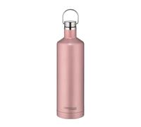 THERMOcafé by THERMOS TC Traveler Bottle Rose Gold Matte 0.75 L, Stainless Steel Thermos Flask, 12 Hours Hot & 24 Hours Cold, Completely Leak-Proof for School, Office, Water Bottle with Handle