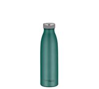 Thermocafé TC Bottle Insulated Flask 0.50 L 24 Hours Cold Moss Green Mat | Carbonated Proof Leak-Proof Stainless Steel Water Bottle 12h Hot for Sports, School, Office & Travel, Dark Green