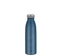 Thermocafé TC Bottle Insulated Flask 0.50 L 24 Hours Cold Night Blue Mat | Carbonated Proof Leak-Proof Stainless Steel Water Bottle 12h Hot for Sports, School, Office & Travel, Dark Blue