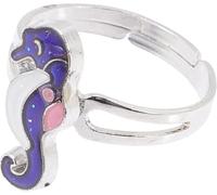 Thermochromic Seahorse Mood Reliable Performance, Ergonomic Design, Versatile Application Women, Adjustable Open Finger, Cartoon Ocean Animal Colour Changing Jewellery for Anxiety