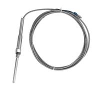 Thermocouple Temperature Sensor Probe PT100 Stainless Steel 50℃ to 400℃ for Control Measurement High Sensitivity Easy Install