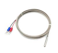 Thermocouple Thread Type K 1~10M Probe Type Shielded Braide Wire Temperature Sensor 1Pcs(K Type 6 M)