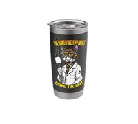 Thermodynamics Cat Thermeowdynamics Marshmallow Scientist Stainless Steel Insulated Tumbler