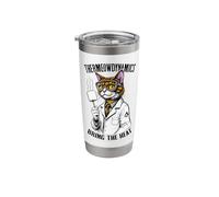 Thermodynamics Cat Thermeowdynamics Marshmallow Scientist Stainless Steel Insulated Tumbler