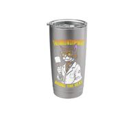Thermodynamics Cat Thermeowdynamics Marshmallow Scientist Stainless Steel Insulated Tumbler