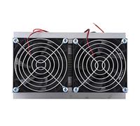 Thermoelectric Semiconductor Radiator Cooler Kit, Refrigeration Cooling System with Dual Cold Junction Modules, Large Heat Sink & 2x 90mm + 2x 40mm Fans, for DIY Electronics