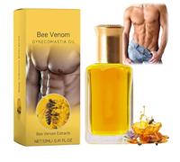 Thermofir/m Bee Venom Gynecomastia Oil,Gynecomastia Bee Venom Massage Oil,Massaging Oil for Gynecomastia Improvement,Bee Venom Cream,Body Oil,Firming Body Lotion,Strengthen The Chest Muscles