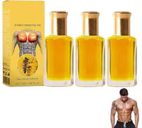 ThermoFirm Bee Gynecomastia Oil for Men, Advanced ThermoFirm Gynecomastia Oil, Natural Male Chest Support for Strengthen The Chest Muscles (3Pcs)