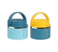 Thermoflask 12 oz Double Wall Insulated Food Jar, 2-Pack, Mountain Spring + Ocean/Ocean + Sunrise