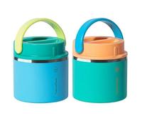 Thermoflask 20 oz Insulated Food Jar, 2-Pack, Pink and Blue, Hot 12 Hours Cold 24 Hours (Blue and Green)