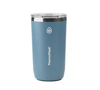 Thermoflask Premium Quality Drinkware Insulated Beer Tumbler Mug with Leak Proof Push Sip Lid, 16 Ounce, Dusty Blue