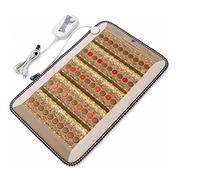 ThermoGem Far Infrared Mat - Mini 20"W x 32"L (50x80 cm) - Natural Amethyst Tourmaline Jade Crystals - Deep Impact Heat 30-70°C (86-158°F) - 1-30 Hz Magnetism - 12 Bio Stimulation Red LEDs - 220-240V