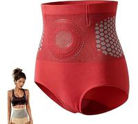 Thermogenic Fat-Burning Sculpting Shorts, 4-in-1 Fat-Burn Shorts for Women, High Waisted Tummy Control Body Shapewear, Firming and Shaping Yoga Pants Red