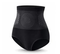 Thermogenic Fat-Burning Sculpting Shorts,4-In-1 Micro-Particle Sculpting Fat-Burn Yoga,Women Seamless High-Waist Tummy (Black, XXL)