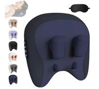 ThermoKnead Neck & Shoulder Massager, ThermoKnead 4D Neck and Waist Massager, Three Modes and Strengths. 42°C Precise Heat, Four Titanium Massage Nodes, Relax Your Necks and Waist (Dark Blue)