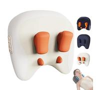 ThermoKnead Neck & Shoulder Massager, ThermoKnead 4D Neck Massager, Four Titanium Nodes, Three Modes and Strengths, 42°C Precise Heat, Deeply Relax Necks, for Home, Office (White)
