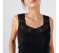 Damart Women's Silky Soft Tank Top Underwear, Black, L