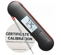 ThermoMaven Meat Thermometer Digital for Grill - 0.6 Seconds Instant Read with High Accuracy, IP67 Waterproof Food Thermometer with Backlit for Kitchen, Cooking, BBQ, Smoker, NSF Certified