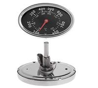Thermometer, 800°F, oval, BBQ pit smoker, grill thermometer, dial temperature display, replacement