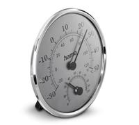 Thermometer and hygrometer "Saipan", silver/grey