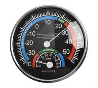 Thermometer Hygrometer For Thermo Analogue Humidity For Indoor Climate Control Easy To Read Analogue Temperature And Humidity Monitor(Black)