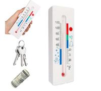 Thermometer Key Hider for Outside Wall, Waterproof Hidden Key Safe with Secret Storage Compartment, Combination Lock Keyboxs for Spare Keys, Cash, Cards, Outdoor Decorative KeyHolder for Garden, Home