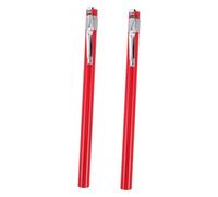 Thermometer Probe Protective Cover Metal Clip with 2pcs Red