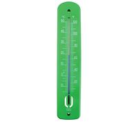 Thermometer World Large Outdoor - 380 mm Garden For Use In Greenhouse Patio Sun Terrace Shed Allotment Wall Classic Indoor Outside Temperature Gauge (Green)