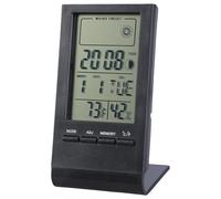 Thermometers Hygrometer Desktop Digital Display Temperature Humidity Gauge with Time Alarm Clock for Home Baby Room Unit Switching