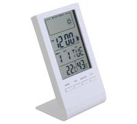 Thermometers Hygrometer Desktop Digital Display Temperature Humidity Gauge with Time Alarm Clock for Home Baby Room Unit Switching