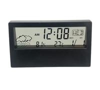 Thermometers Hygrometer With Time Display Desktop Temperature Humidity Meter Gauge Weather Stations For Office Home Hygrometer