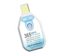 Thermometers Logger with 68000 Large Memory Capacity 365Days Single Uses Temperature Data Logger Temperature Data USB